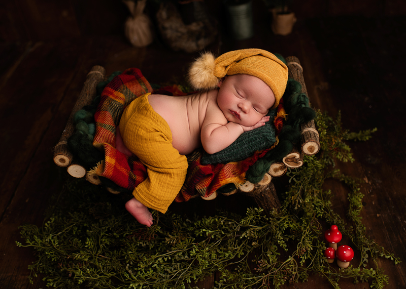 Nature theme Newborn photography in Tampa, FL | oohlalaartphotography