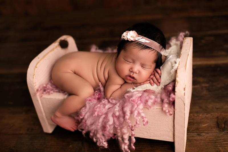 Pink color Newborn photography in Tampa, FL | oohlalaartphotography